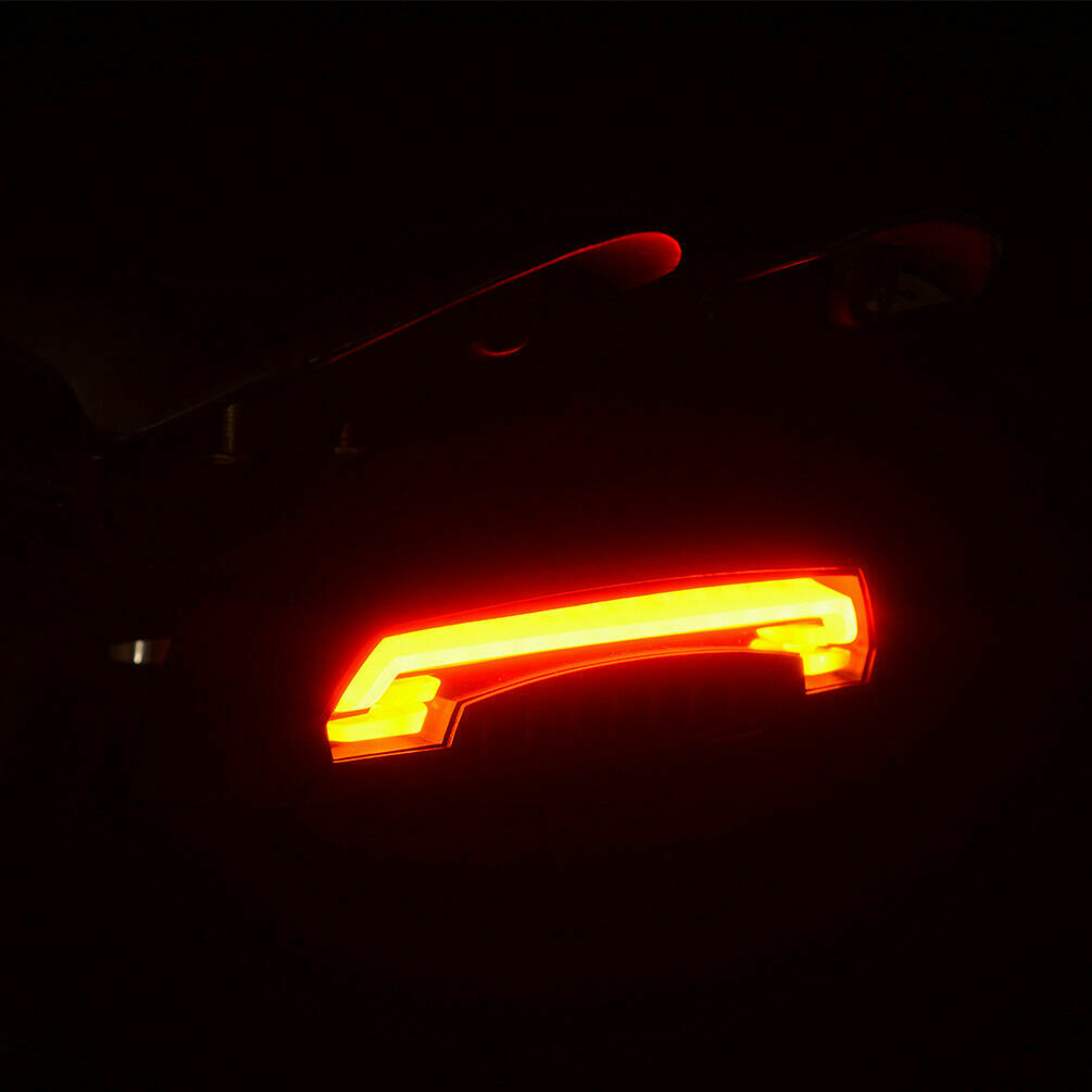 ROCKBROS red LED rear light on bike saddle for improved nighttime safety