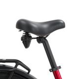 Gel-padded bike saddle with double spring for max seating comfort