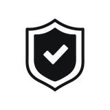 Security shield icon with check mark for Velotric care plan
