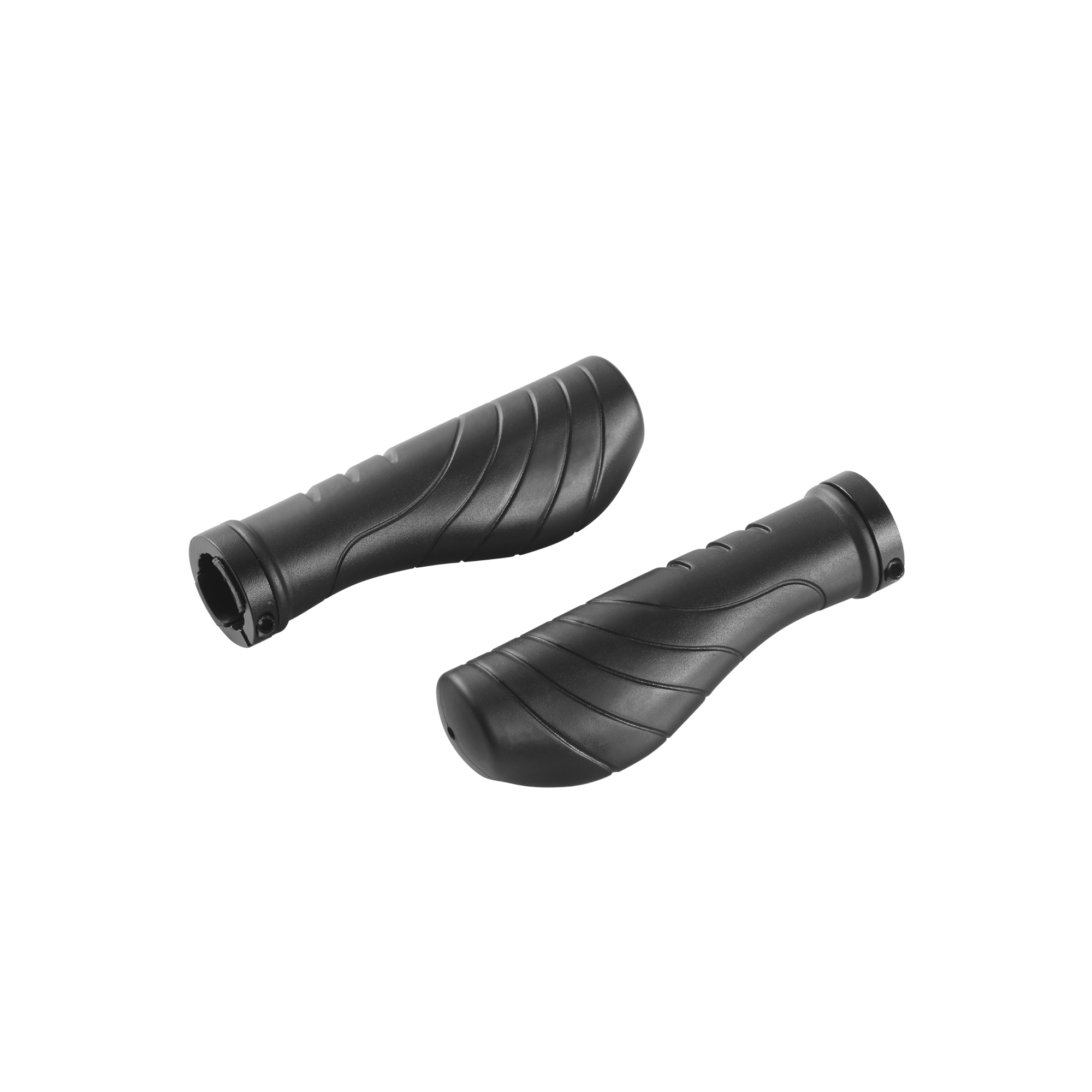 Ergonomic black handlebar grips for Velotric electric bikes.