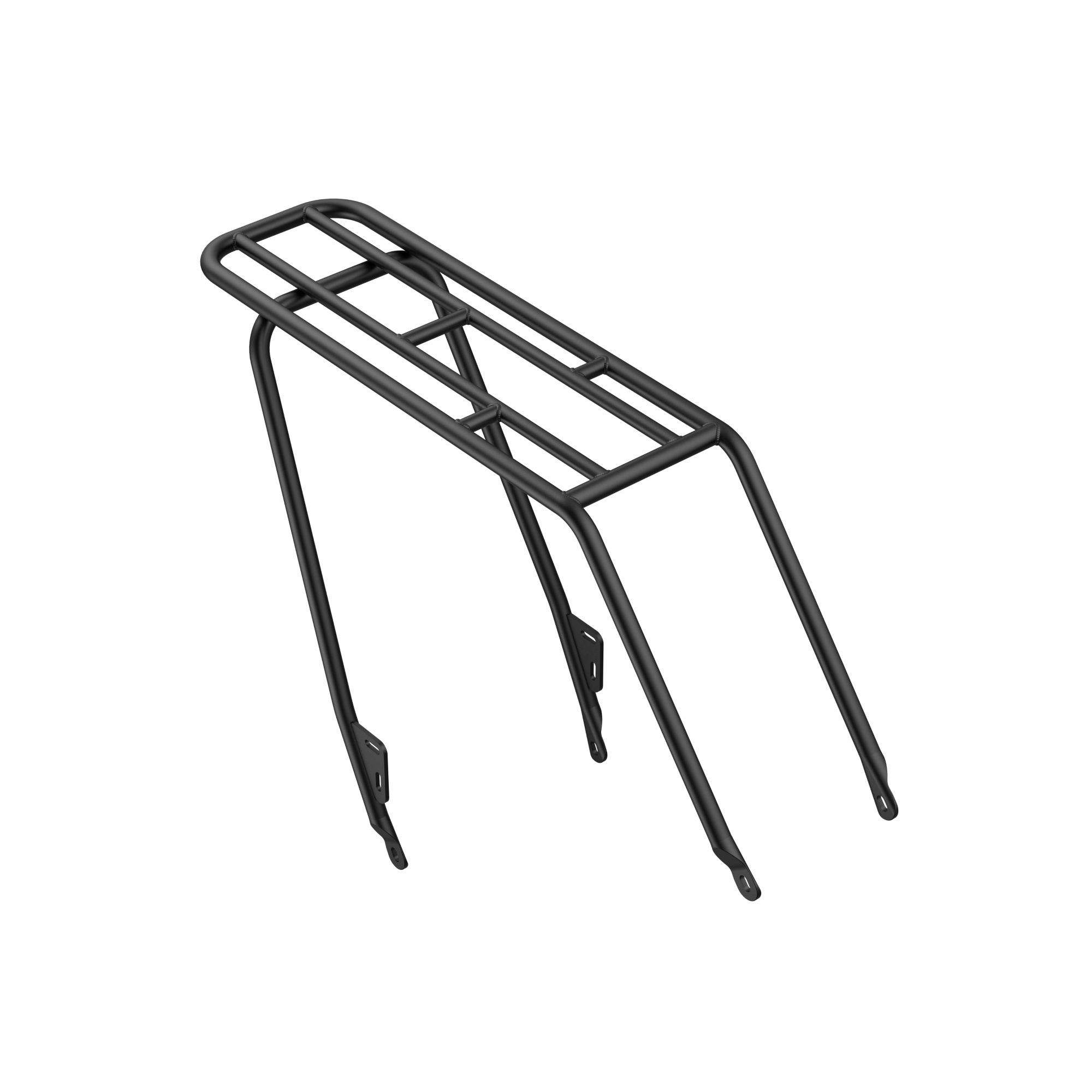 Black rear rack for Velotric Discover 1, holds up to 55 lbs.