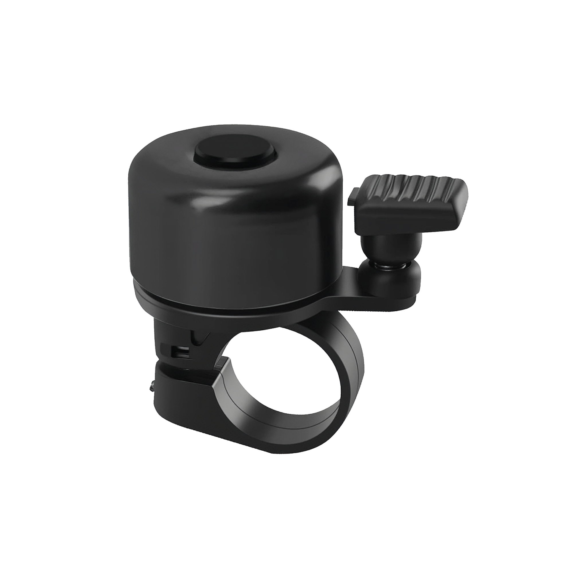 Velotric small black bike bell with a thumb lever for easy installation
