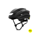 Lumos Ultra MIPS helmet in black with safety features and sleek design