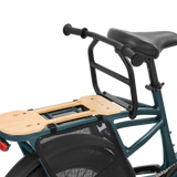 Sturdy passenger handrail mounted on Velotric Packer 1 e-bike rear rack