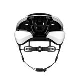 Rear view of Lumos Ultra Fly Pro road bike helmet with adjustable straps.