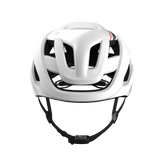 Lumos Ultra Fly Pro white road bike helmet front view with large ventilation slots.
