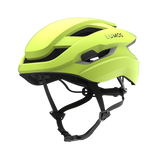 Lumos Ultra Fly helmet in bright yellow with enhanced ventilation and safety features.